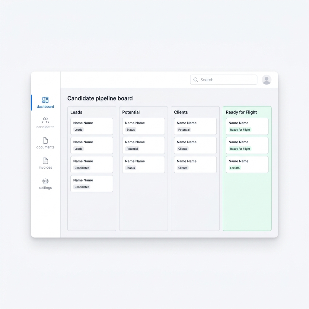 CRM Dashboard Mockup