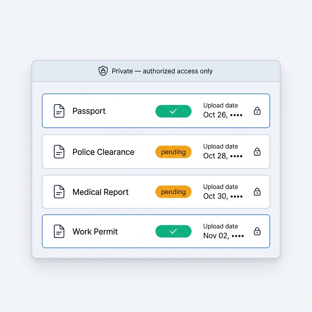 Secure Document Vault View